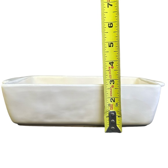 Rae Dunn LOAF Baking Dish Pan White Black Large Letters Dimples NWT 2017 OG - Picture 15 of 16